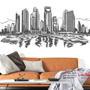 عکس برچسب دیواری دبی مارینا
