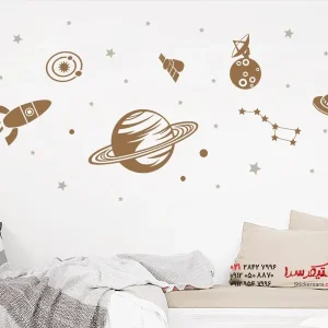 برچسب دیواری در فضا