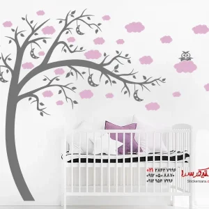 برچسب دیواری درخت ابری