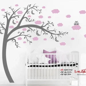 برچسب دیواری درخت ابری