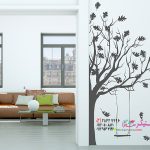 عکس برچسب دیواری درخت با تاب