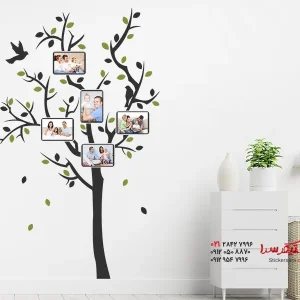 برچسب دیواری درخت با قاب عکس