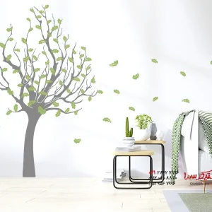 عکس برچسب دیواری درخت برگ‌ریز زنده