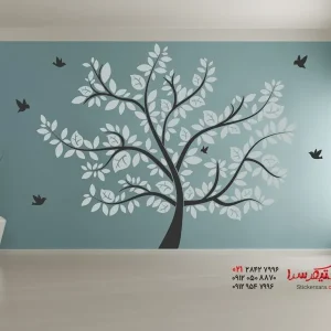 عکس برچسب دیواری درخت بزرگ