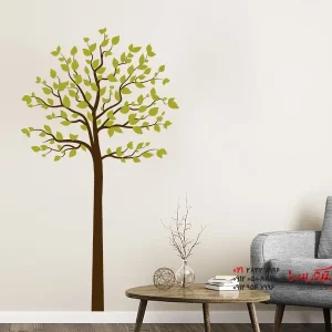 برچسب دیواری درخت بلند برگ ریز