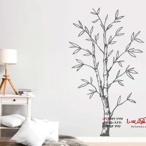 عکس برچسب دیواری درخت تزئینی