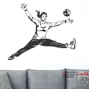 برچسب دیواری دروازه‌بان هندبال