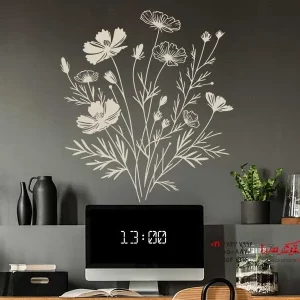 عکس برچسب دیواری دسته گل وحشی