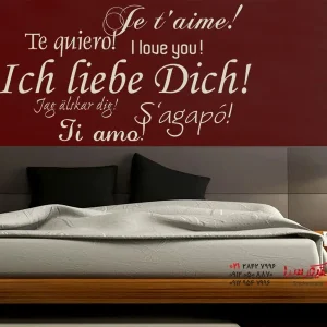 برچسب دیواری دوستت دارم...