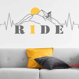 برچسب دیواری دوچرخه‌سواری کوهستان