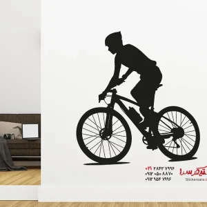 برچسب دیواری دوچرخه‌سواری کوهستان