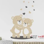برچسب دیواری زوج خرس