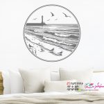 عکس برچسب دیواری ساحل دریای شمال