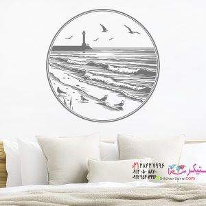 عکس برچسب دیواری ساحل دریای شمال