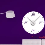 برچسب دیواری ساعت دیواری ریشه های ریاضی