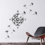 برچسب دیواری ساعت قاصدک