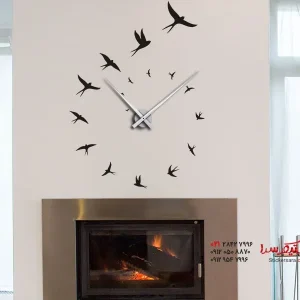 برچسب دیواری ساعت پرستو