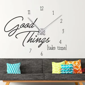 برچسب دیواری ساعت چیزهای خوب