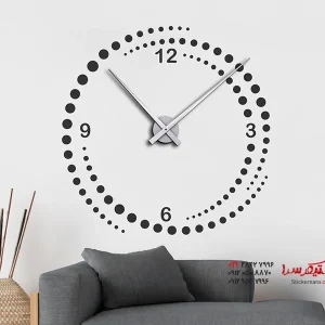 برچسب دیواری ساعت گرداب زمان