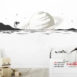 برچسب دیواری سفر به فضا