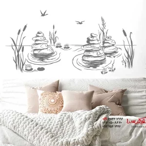 عکس برچسب دیواری سنگ‌های ذن