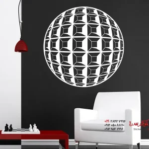 عکس برچسب دیواری سه بعدی توپ دیسکو
