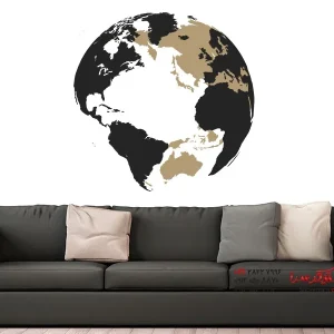 عکس برچسب دیواری سه بعدی کره زمین