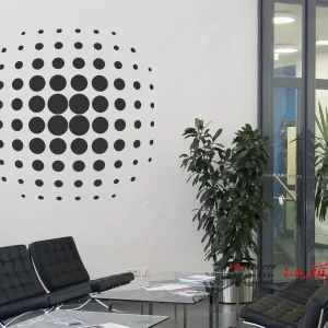 تصویر برچسب دیواری سه بعدی المان