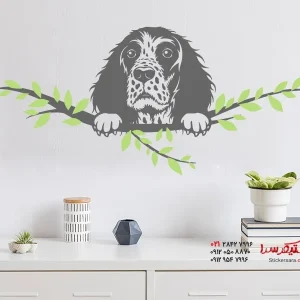 برچسب دیواری سگ نژاد انگلیش اسپرینگر اسپانیل