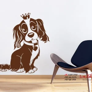 برچسب دیواری سگ نژاد کاوالیر کینگ چارلز اسپانیل