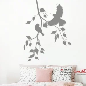 عکس برچسب دیواری شاخه آویز