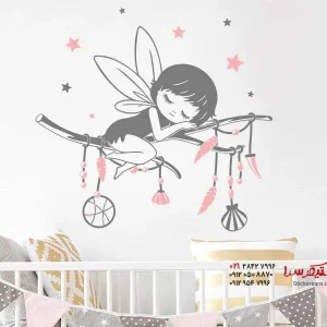 برچسب دیواری شاخه با طرح پری خواب