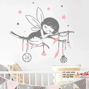 برچسب دیواری شاخه با پری خواب