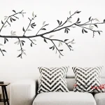 عکس برچسب دیواری شاخه تزئینی