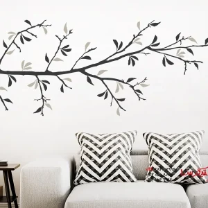 عکس برچسب دیواری شاخه تزئینی