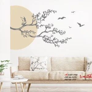 عکس برچسب دیواری شاخه در نور خورشید