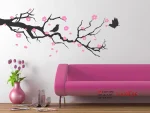 عکس برچسب دیواری شاخه شکوفه گیلاس