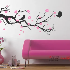 عکس برچسب دیواری شاخه شکوفه گیلاس