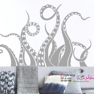 عکس برچسب دیواری شاخک هشت پا