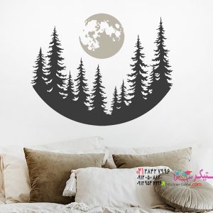 عکس برچسب دیواری شب ماه کامل عرفانی