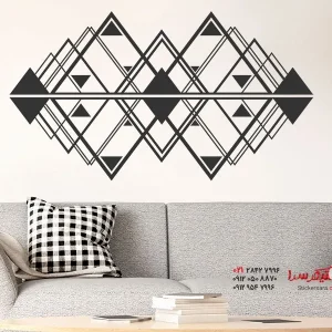 عکس برچسب دیواری طرح الماس