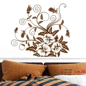 برچسب دیواری طرح بنفشه