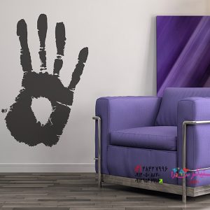 عکس برچسب دیواری طرح دست