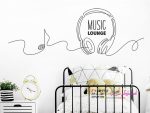 عکس برچسب دیواری طرح سالن موسیقی_