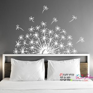 عکس برچسب دیواری طرح قاصدک