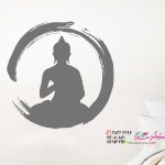 عکس برچسب دیواری طرح قدیمی بودا