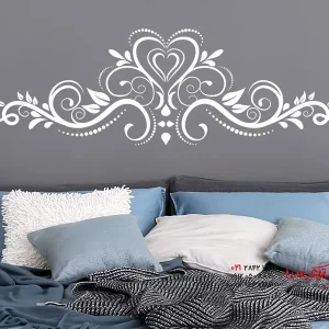 برچسب دیواری طرح قلب رمانتیک