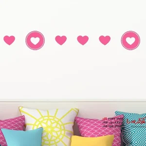 عکس برچسب دیواری طرح قلب مدرن