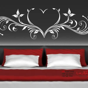 تصویر برچسب دیواری طرح قلب