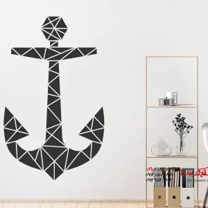 برچسب دیواری طرح لنگر اوریگامی